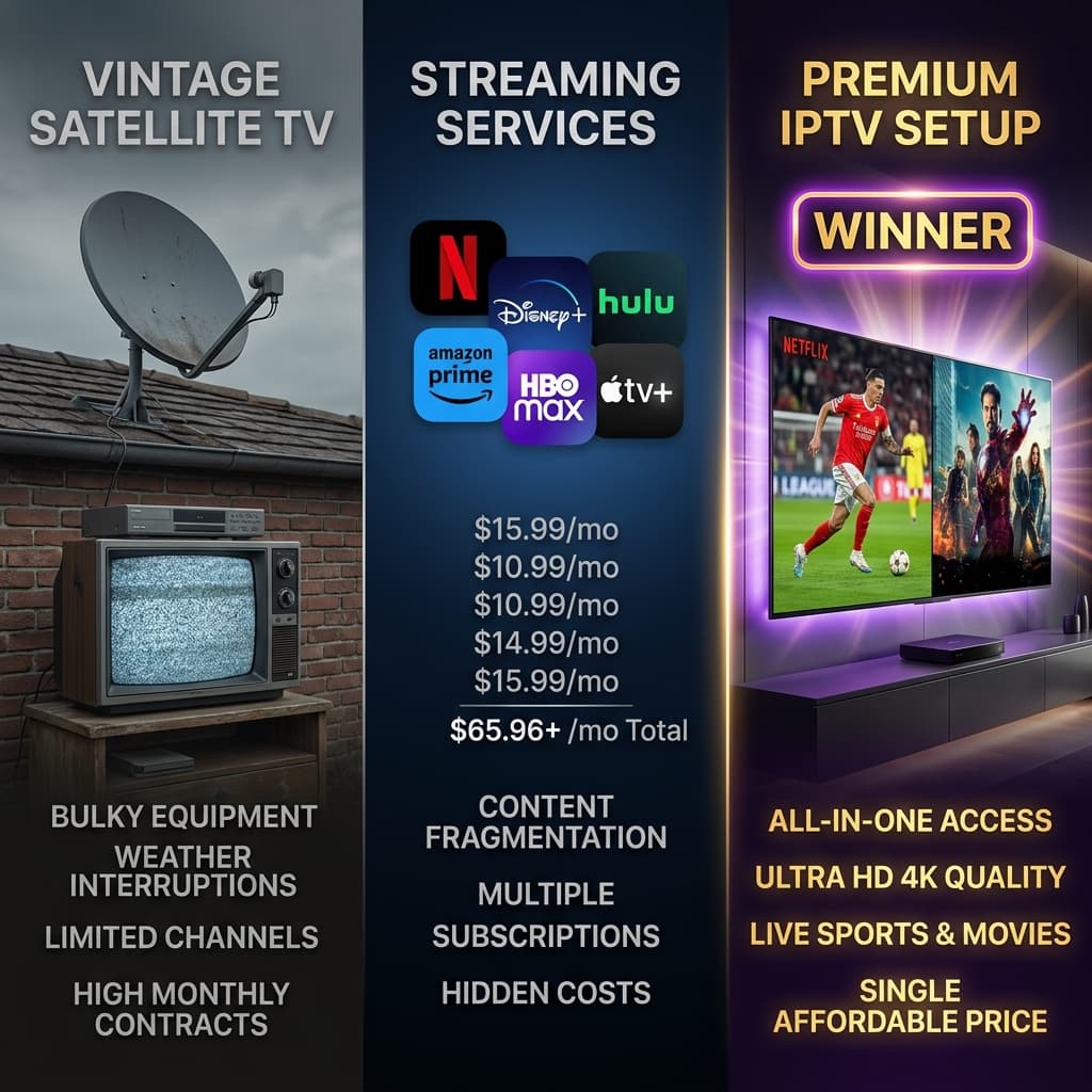 IPTV vs Netflix vs Câble : Quel est le meilleur choix en 2026 ?